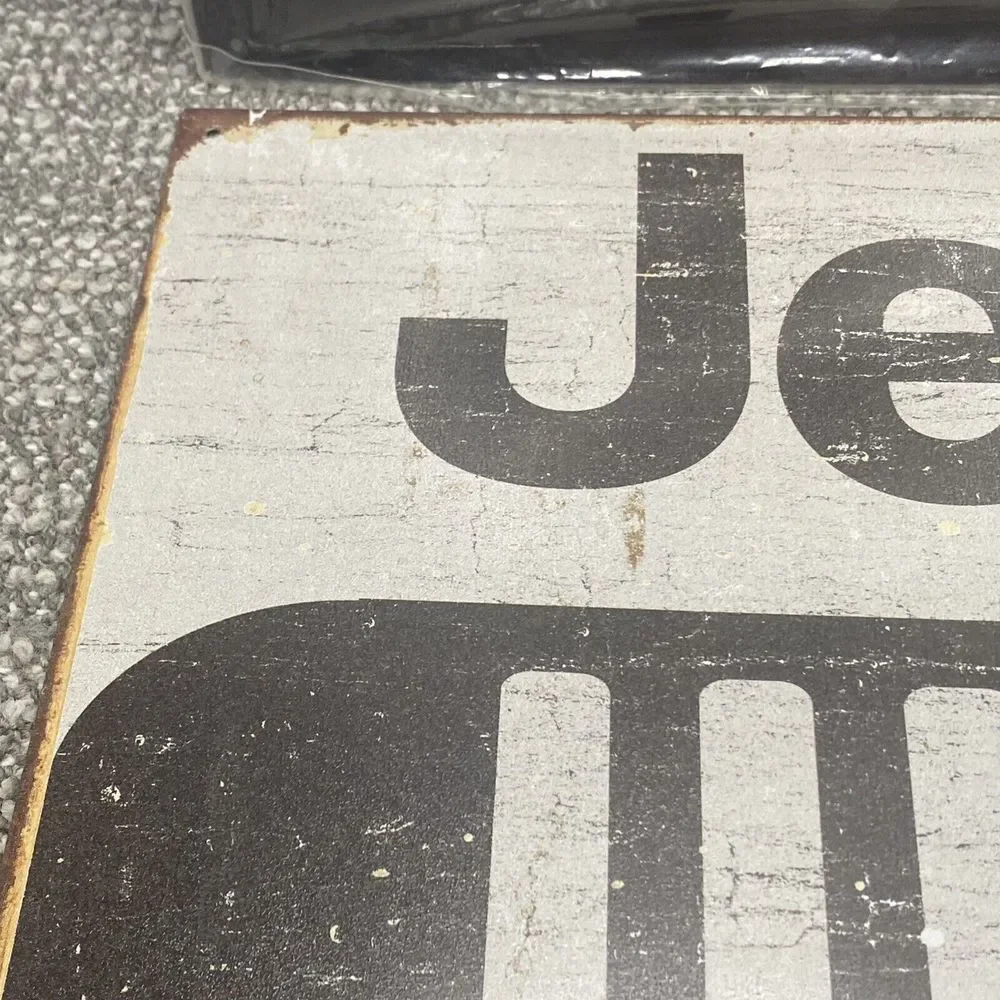 Jeep Signs Set Of 2 One New Sealed‎ Garage Man Cave Jeep Collectors Nice Signage